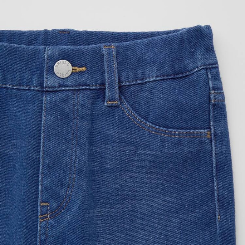 Kids' Uniqlo Ultra Stretch Denim (2021 Season) Jeans Blue | YDZF-94082