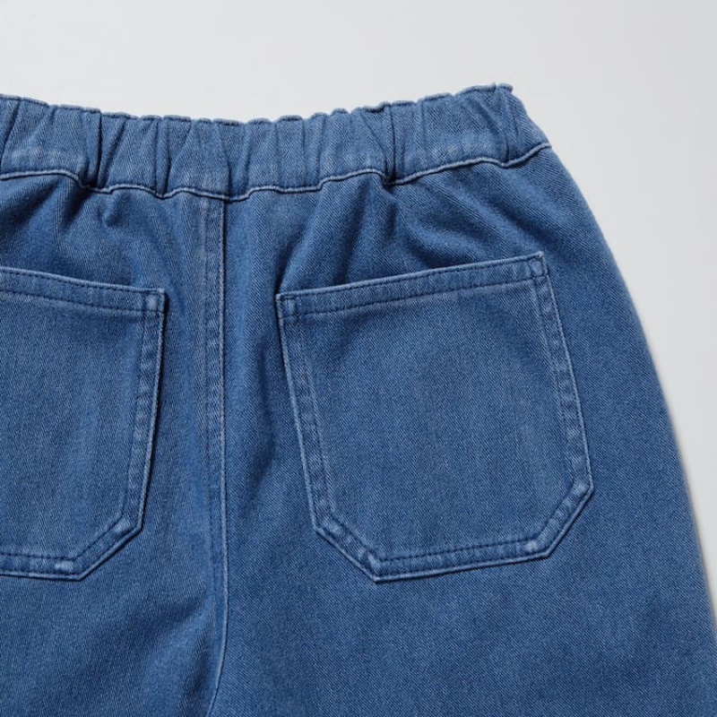 Kids' Uniqlo Ultra Stretch Denim Jogger Blue | VXJQ-78641