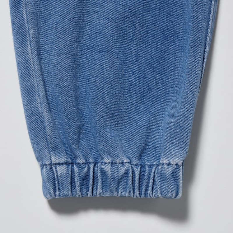 Kids' Uniqlo Ultra Stretch Denim Jogger Blue | VXJQ-78641