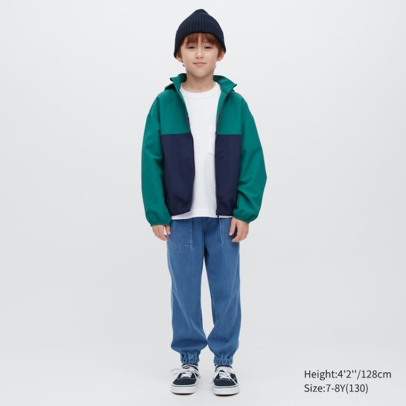 Kids' Uniqlo Ultra Stretch Denim Jogger Blue | VXJQ-78641