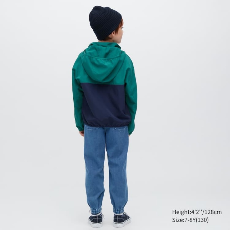 Kids' Uniqlo Ultra Stretch Denim Jogger Blue | VXJQ-78641