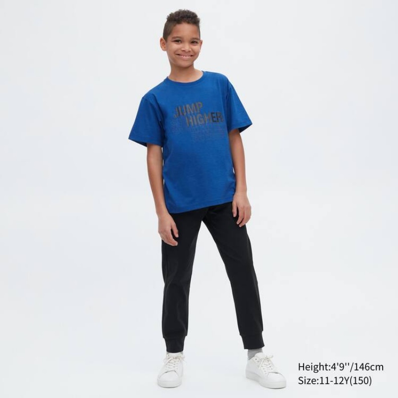 Kids' Uniqlo Ultra Stretch Dry-ex Active Jogger Black | SNWP-25704