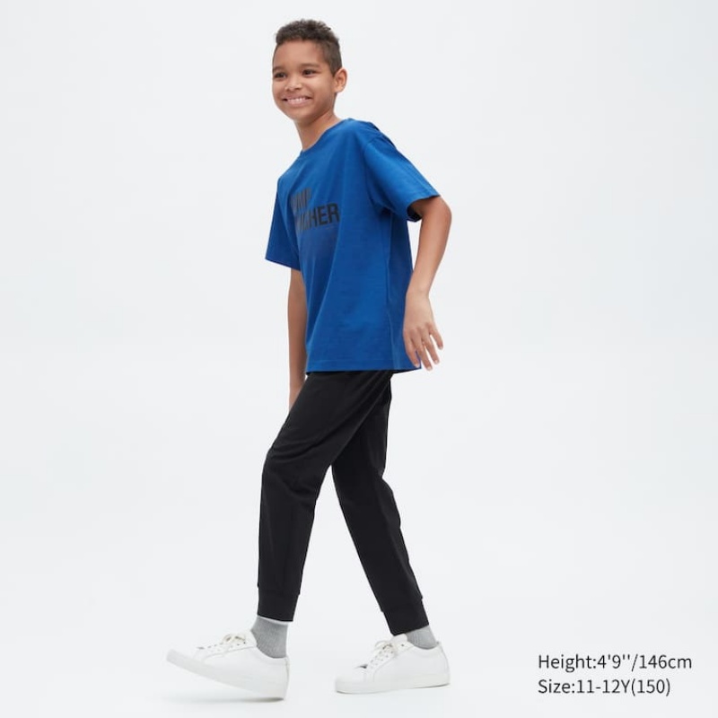 Kids' Uniqlo Ultra Stretch Dry-ex Active Jogger Black | NJRD-79310