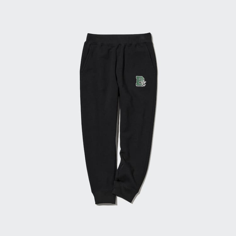 Kids' Uniqlo Ultra Stretch Printed Jogger Black | OURN-25806