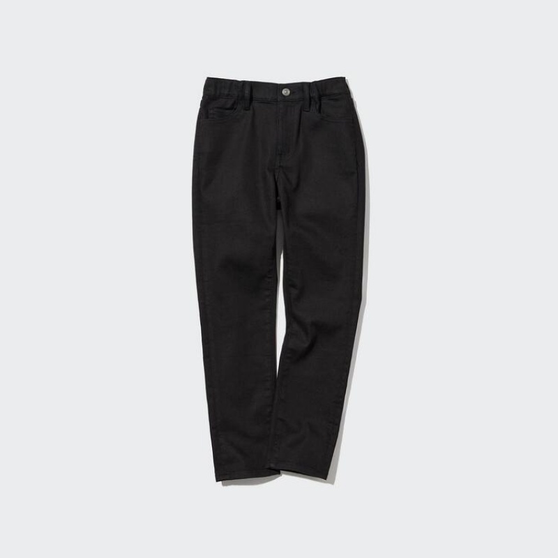 Kids' Uniqlo Ultra Stretch Slim Fit Trousers Black | OSRT-24367