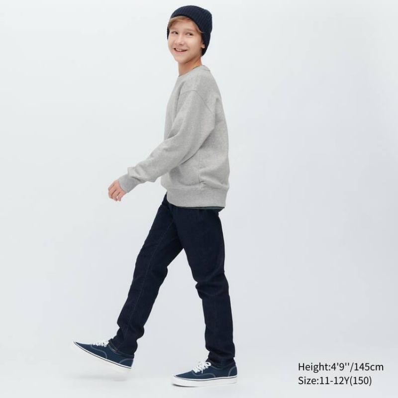 Kids' Uniqlo Ultra Stretch Sweatshirts Grey | CGUX-01784