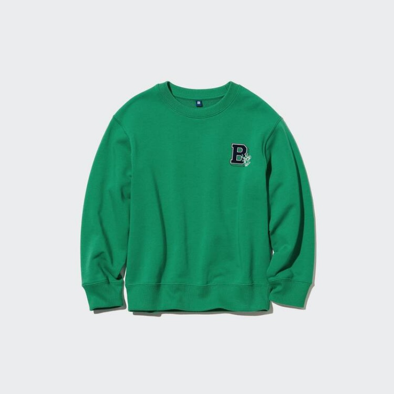 Kids' Uniqlo Ultra Stretch Sweatshirts Green | ACKI-80632