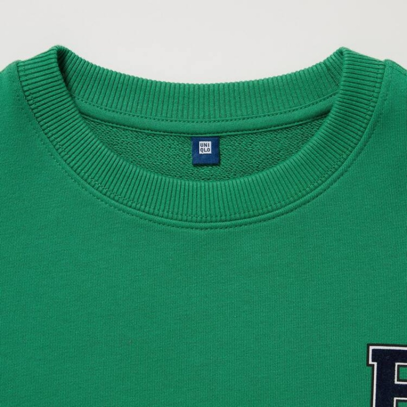 Kids' Uniqlo Ultra Stretch Sweatshirts Green | ACKI-80632