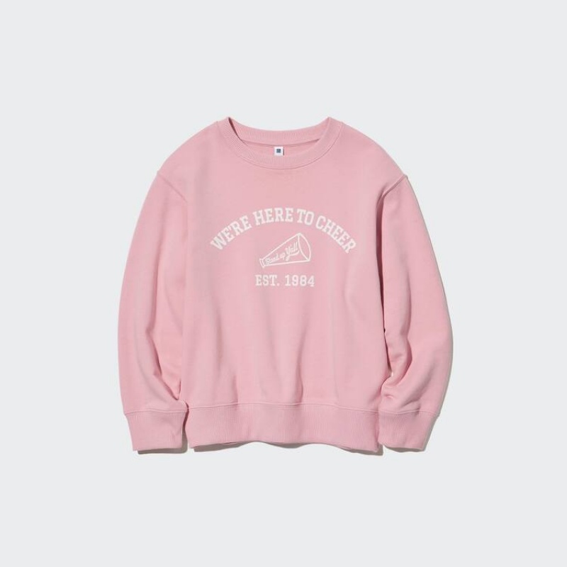 Kids' Uniqlo Ultra Stretch Sweatshirts Pink | MAJZ-39647