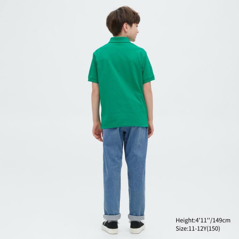 Kids' Uniqlo Ultra Stretch Tapered Jeans Blue | VAHD-53291