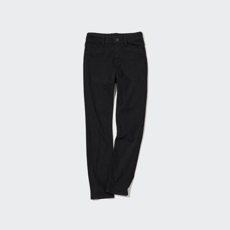 Kids' Uniqlo Ultra Stretch (With Back Pockets) Trousers Black | XVCW-05374