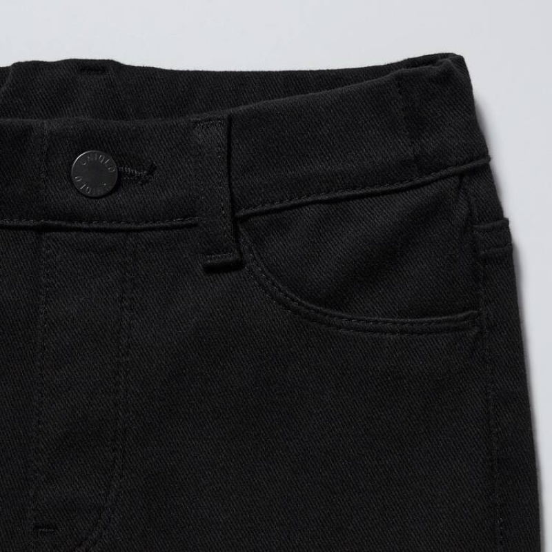 Kids' Uniqlo Ultra Stretch (With Back Pockets) Trousers Black | XVCW-05374