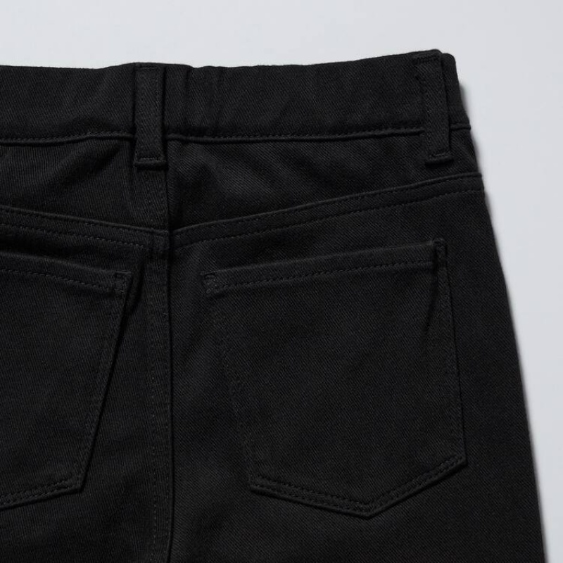 Kids' Uniqlo Ultra Stretch (With Back Pockets) Trousers Black | XVCW-05374