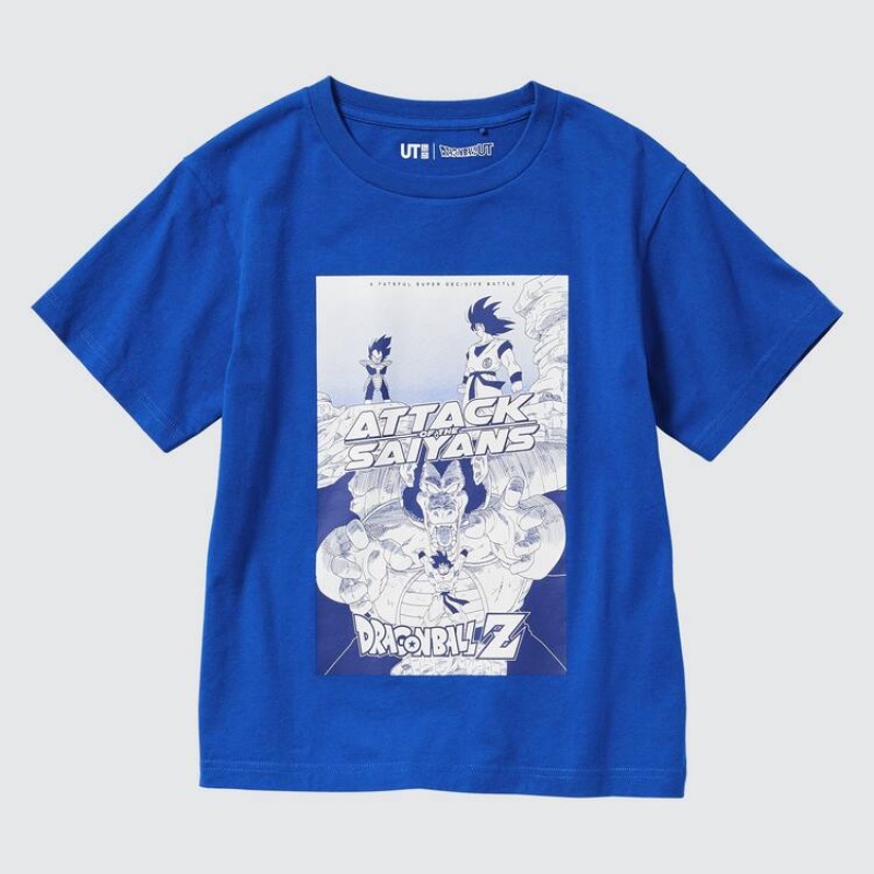 Kids' Uniqlo Ut Dragon Ball T Shirts Blue | XYRA-57891