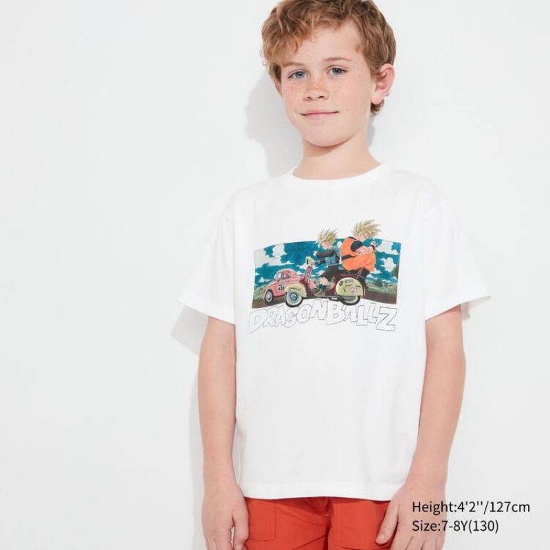 Kids' Uniqlo Ut Dragon Ball T Shirts White | ZHSO-63478