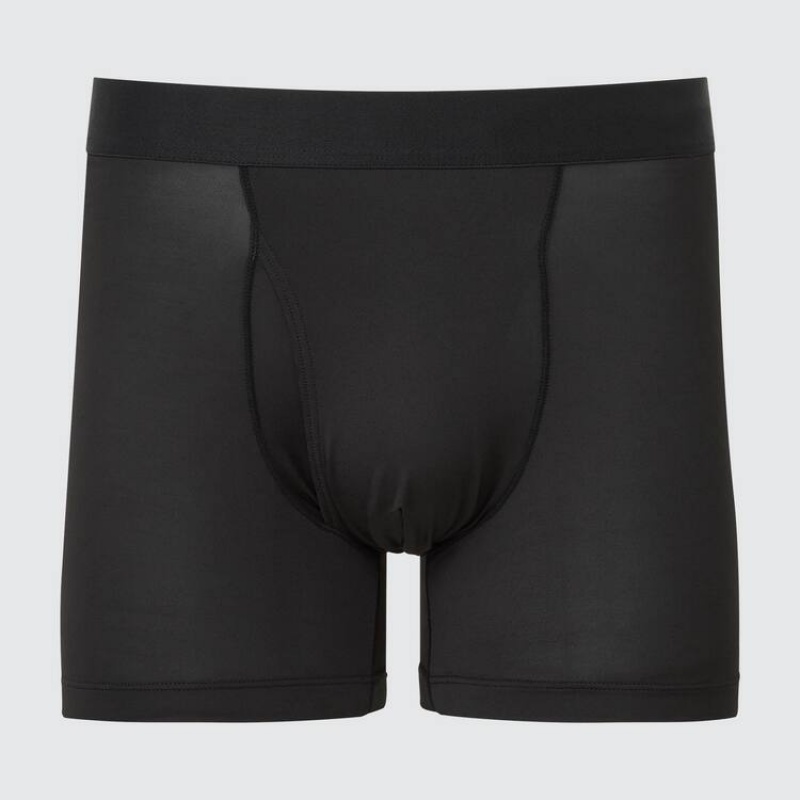 Men\'s Uniqlo Airism Boxers Underwear Black | GLXN-37864