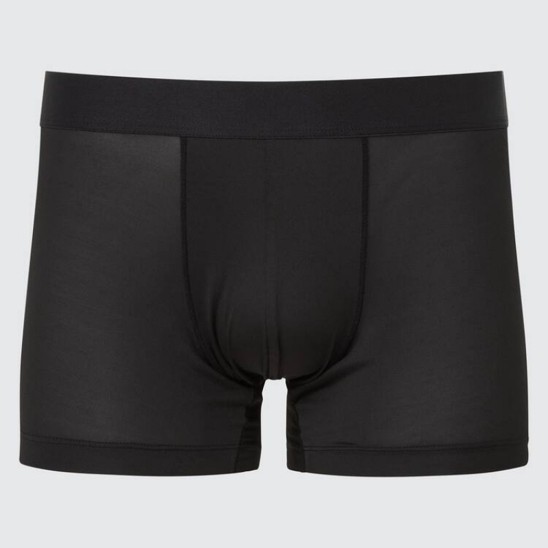 Men\'s Uniqlo Airism Low Rise Boxers Underwear Black | YJDG-18752