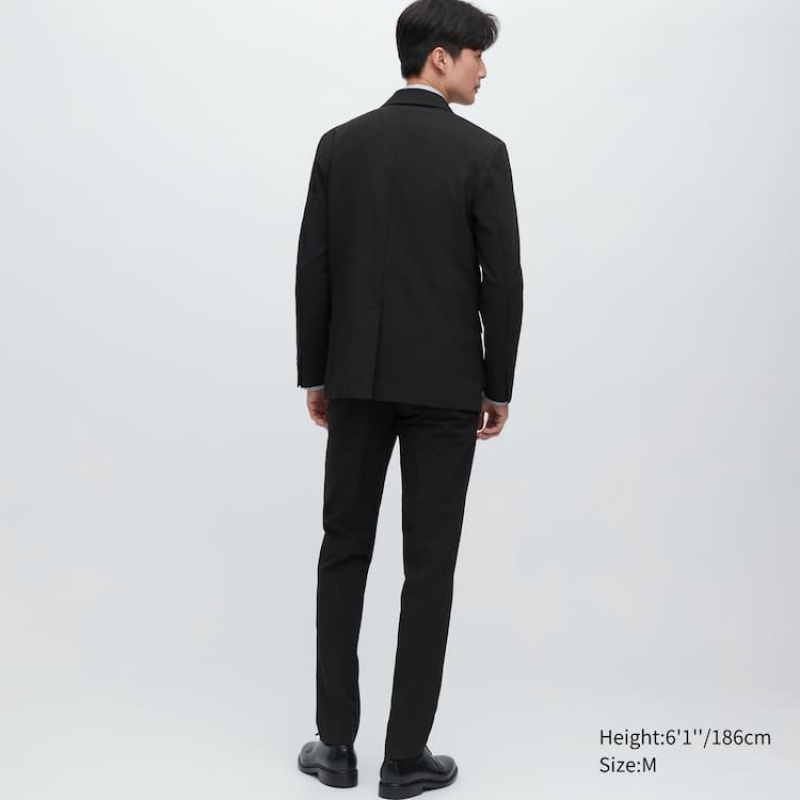 Men's Uniqlo Airsense Ultra Light Wool-like Jackets Black | FWDZ-90752