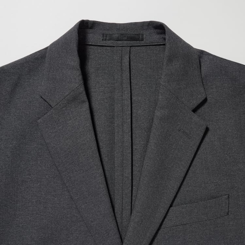 Men's Uniqlo Airsense Ultra Light Wool-look Jackets Dark Grey | ZWVK-45710