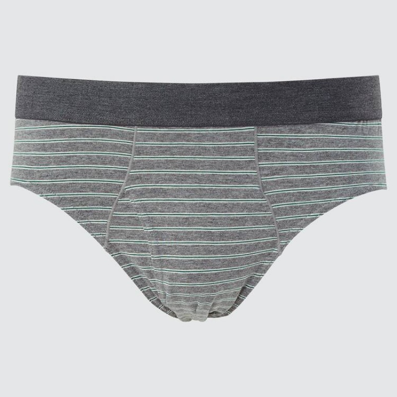 Men\'s Uniqlo Briefs Underwear Grey | HZEI-45673