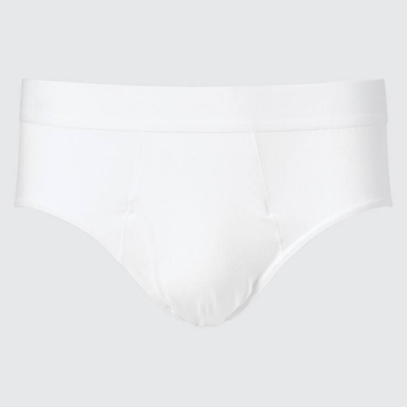 Men\'s Uniqlo Briefs Underwear White | FTWY-01254