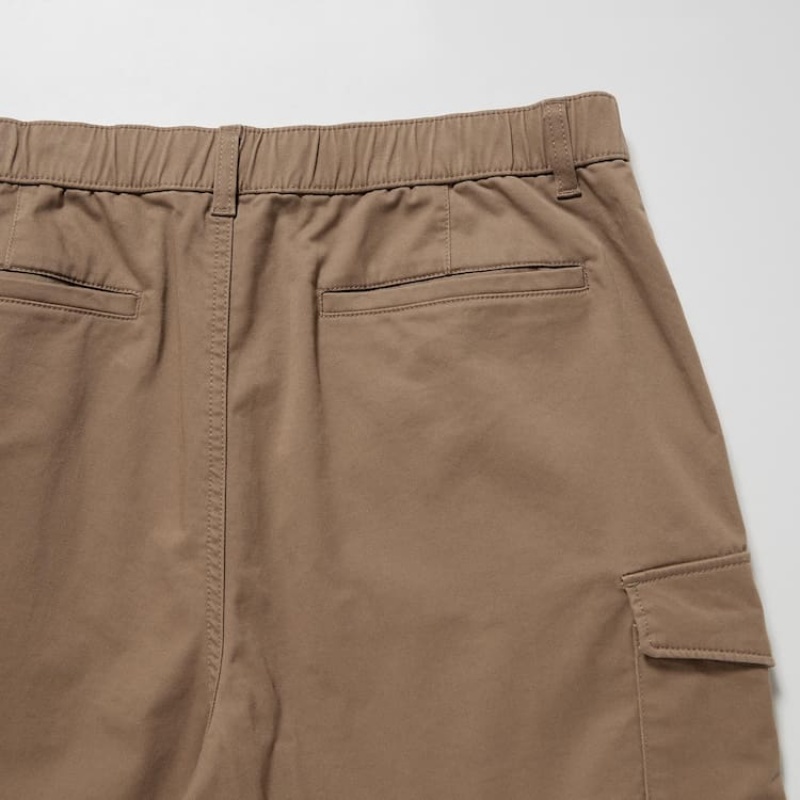 Men's Uniqlo Cargo Jogger (Long) Trousers Brown | GJON-61394