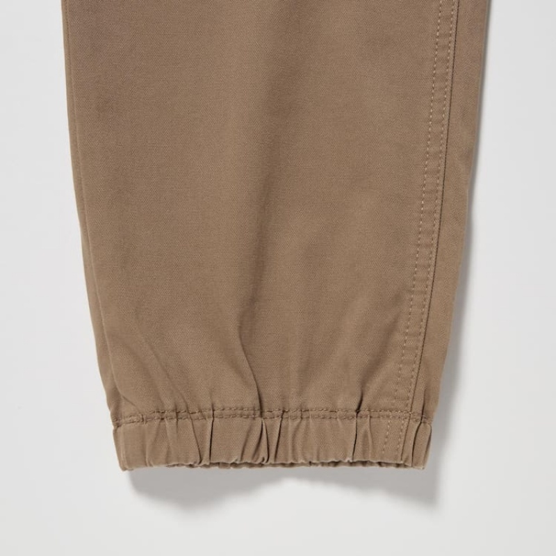 Men's Uniqlo Cargo Jogger (Long) Trousers Brown | GJON-61394