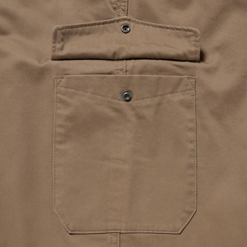 Men's Uniqlo Cargo Jogger (Long) Trousers Brown | GJON-61394