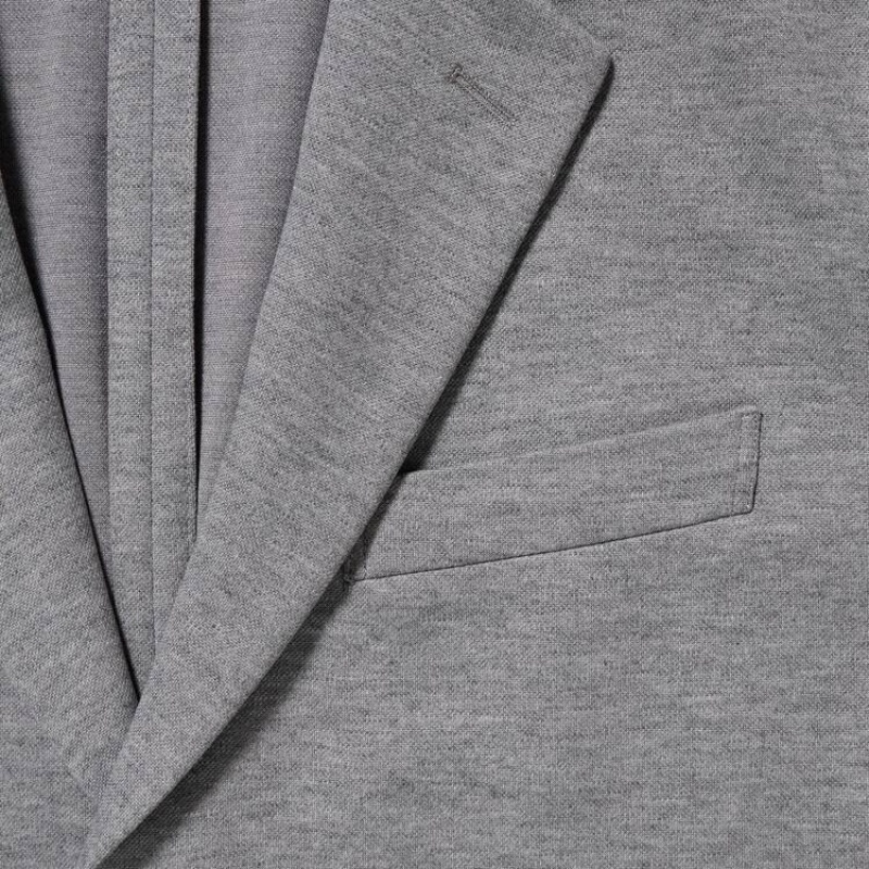 Men's Uniqlo Comfort Jackets Grey | JMTB-95641