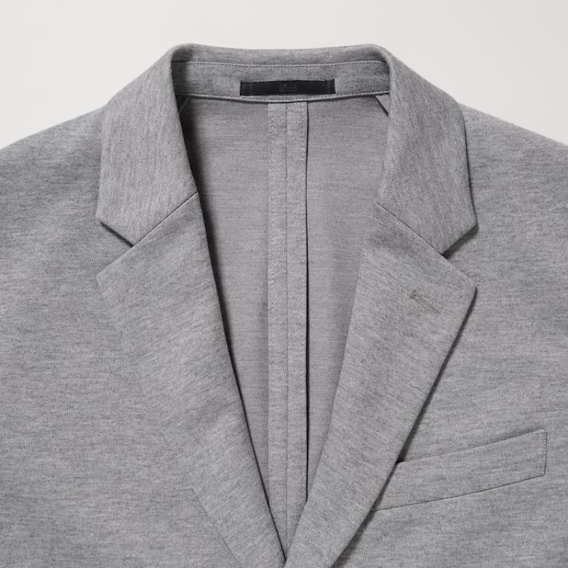 Men's Uniqlo Comfort Suits Grey | OXIJ-82653