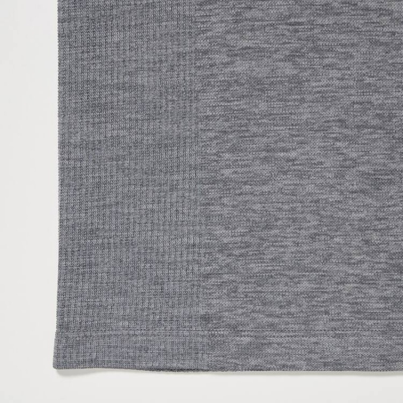 Men's Uniqlo Dry-ex T Shirts Grey | OFZS-95231