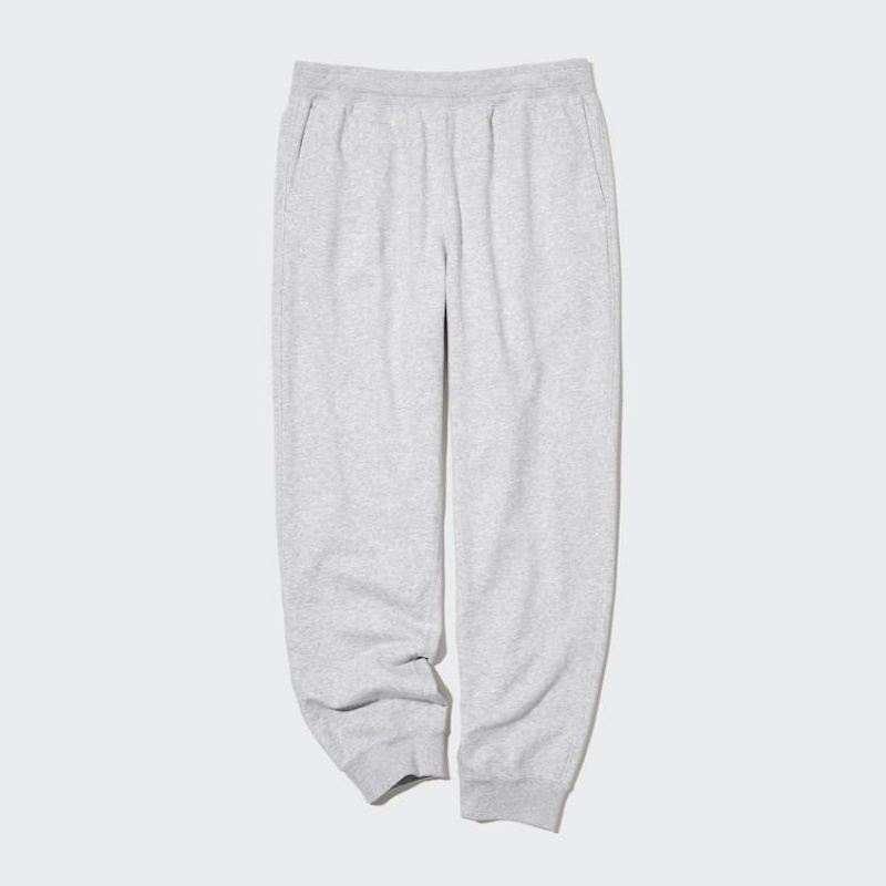 Men's Uniqlo Joggers Trousers Grey | JGVO-27561