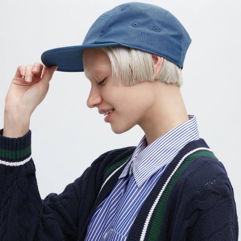 Men's Uniqlo Jw Anderson Caps Blue | KOUS-93627