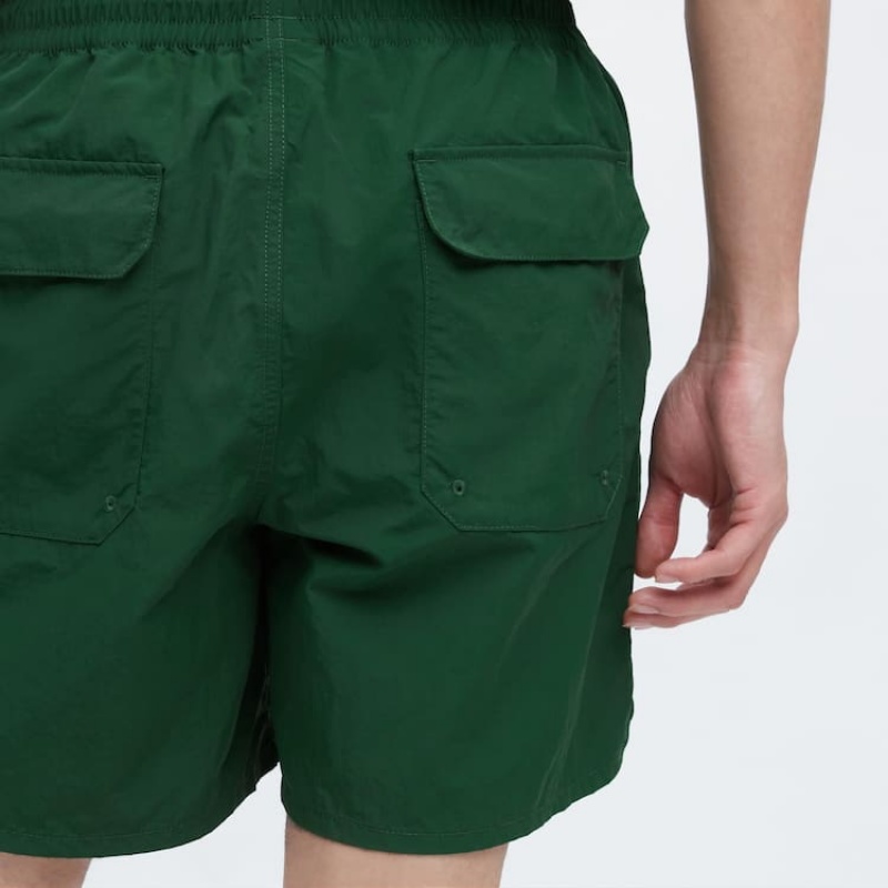 Men's Uniqlo Jw Anderson Colour Block Active Utility Shorts Green | XUWI-81345