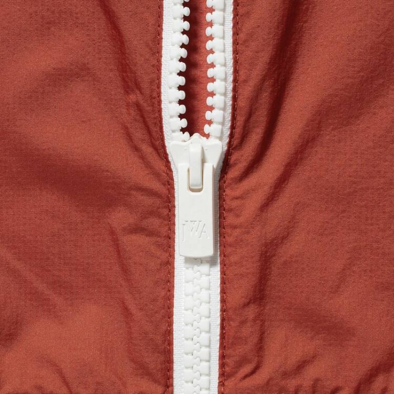 Men's Uniqlo Jw Anderson Colour Block Uv Protection Parka Red | ELGZ-98724