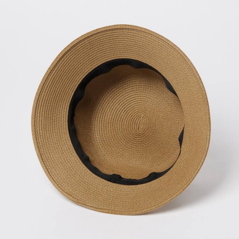 Men's Uniqlo Jw Anderson Hats Beige | EXCJ-18725