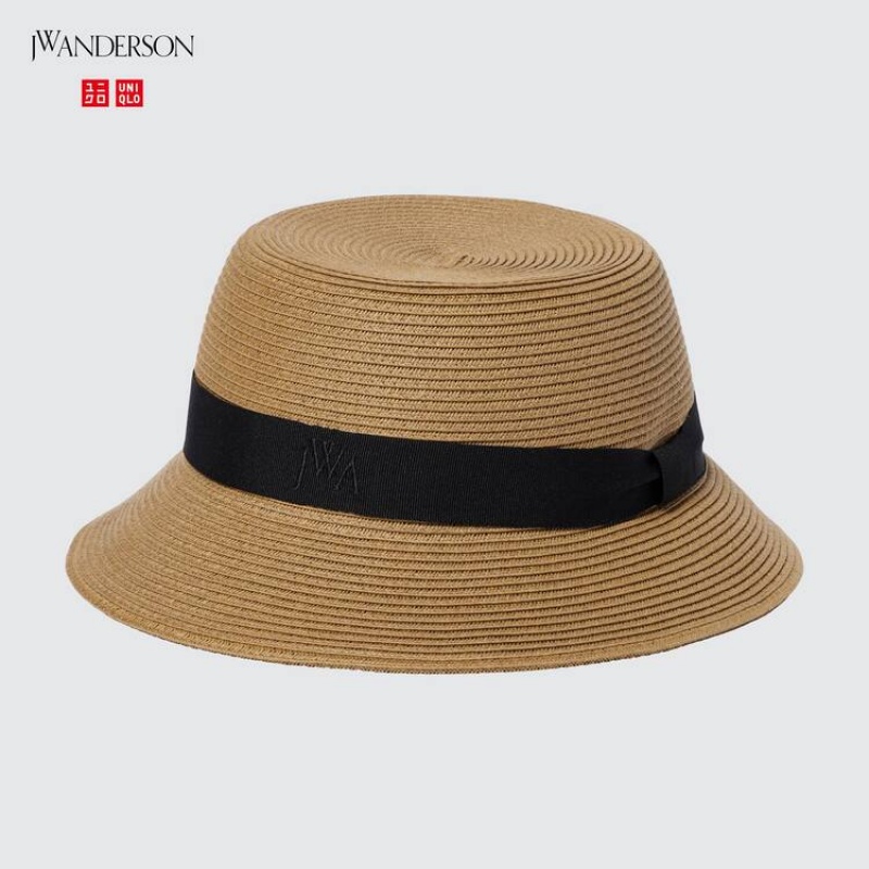 Men\'s Uniqlo Jw Anderson Hats Beige | EXCJ-18725