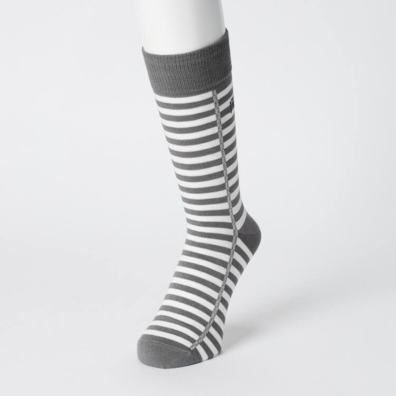 Men's Uniqlo Jw Anderson Socks Grey | ZDMN-91273