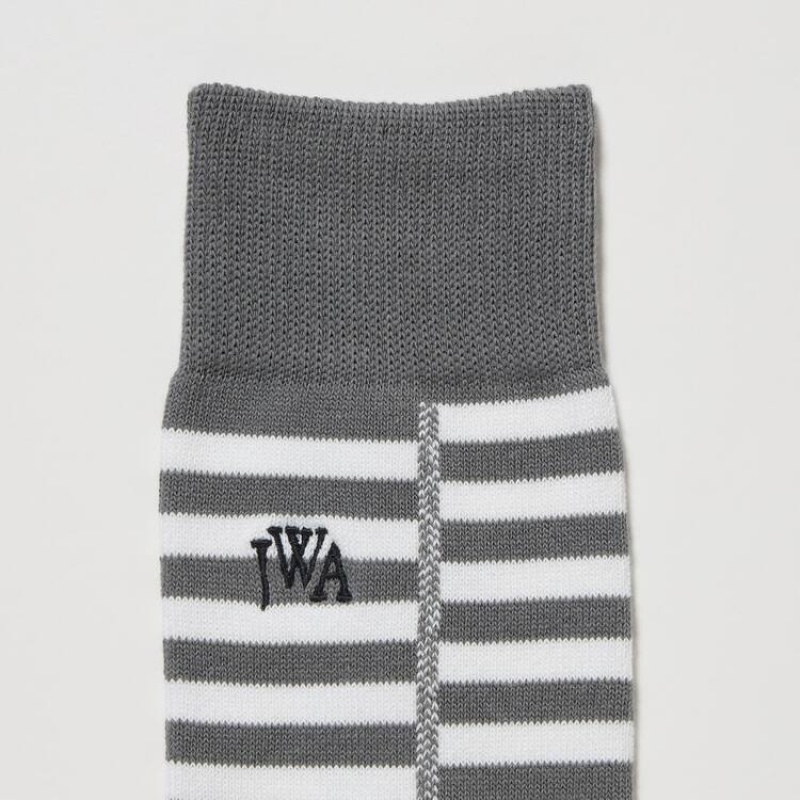 Men's Uniqlo Jw Anderson Socks Grey | ZDMN-91273