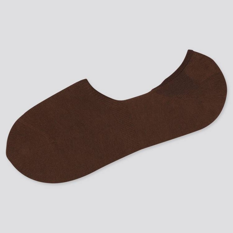 Men\'s Uniqlo Low Cut Socks Brown | GXKU-32947