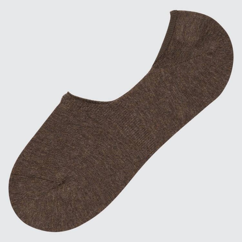 Men\'s Uniqlo Low Cut Socks Brown | XYWU-80736