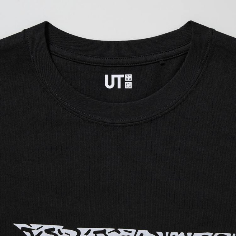 Men's Uniqlo Mickey X Keith Haring Ut Graphic T Shirts Black | TELN-12736