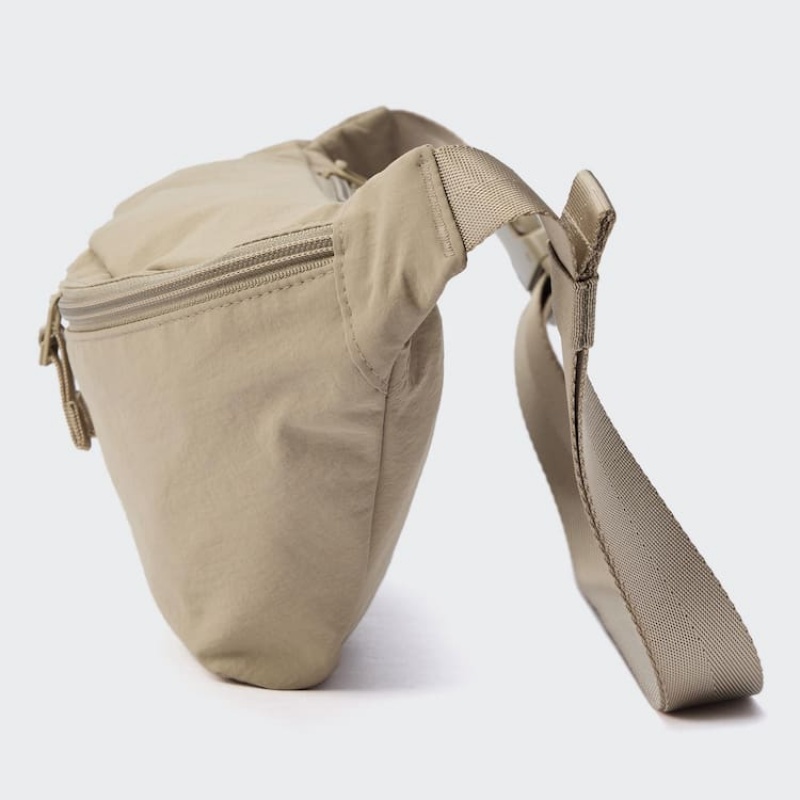 Men's Uniqlo Nylon Crossbody Bags Beige | GYCD-56927