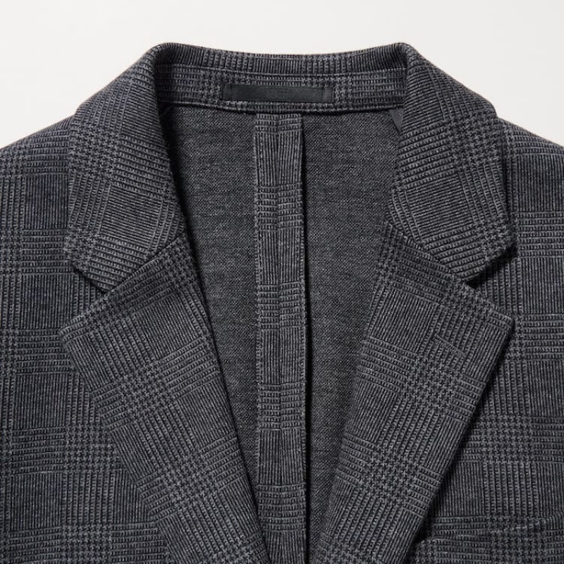 Men's Uniqlo Patterned Comfort Suits Grey | BKIC-54312