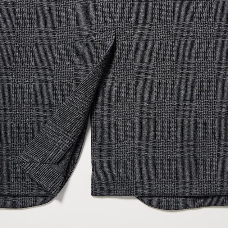 Men's Uniqlo Patterned Comfort Suits Grey | BKIC-54312