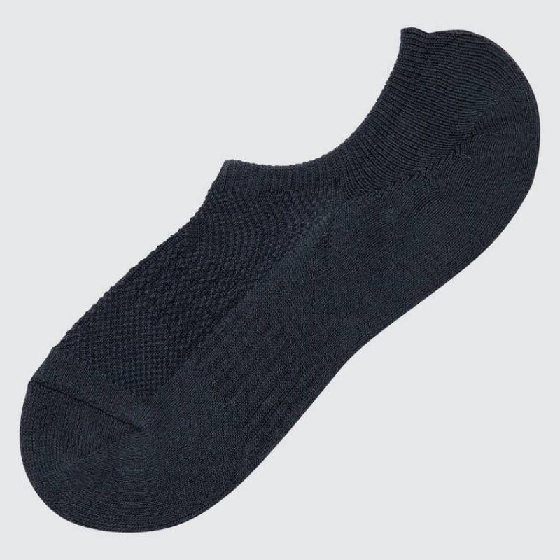 Men\'s Uniqlo Pile Low Cut Socks Navy | QKZS-47839