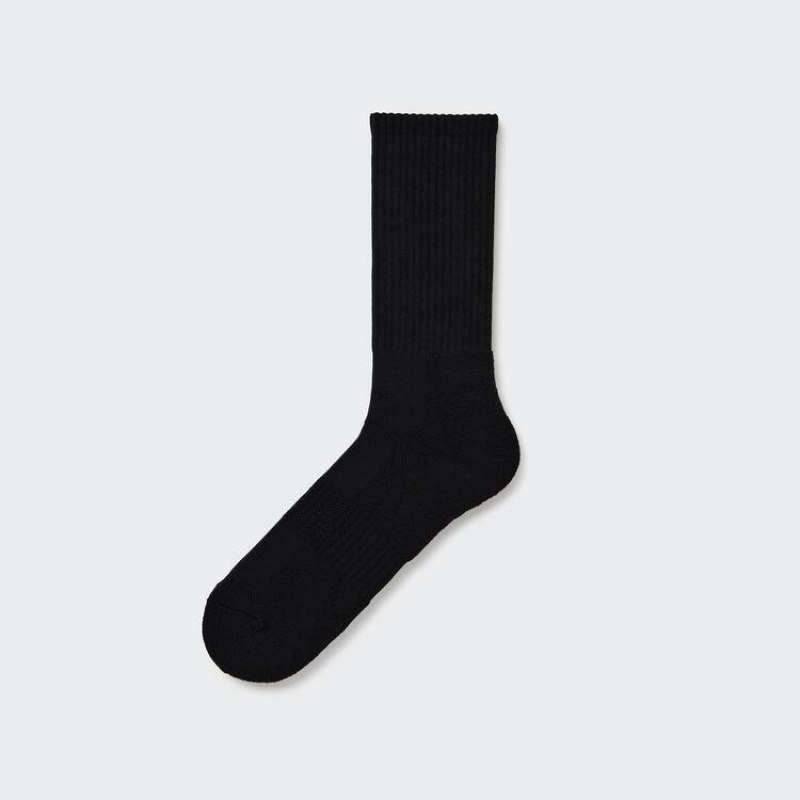 Men\'s Uniqlo Pile Socks Black | YMHD-07453