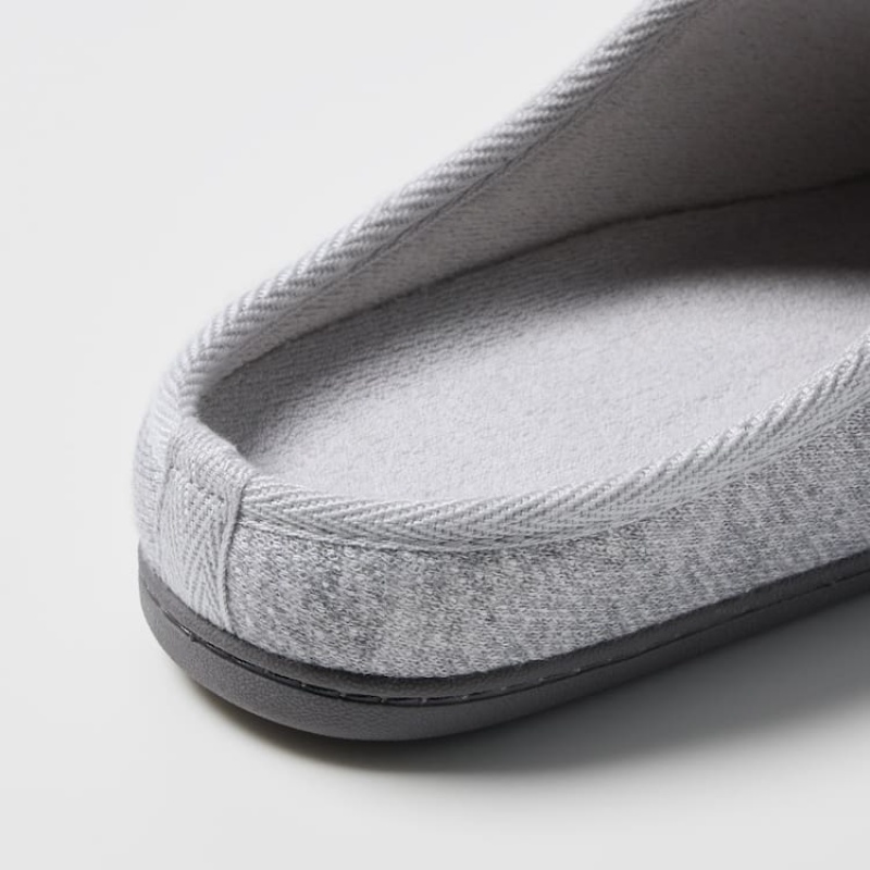 Men's Uniqlo Rubber Sole Slippers Grey | XQIY-67348