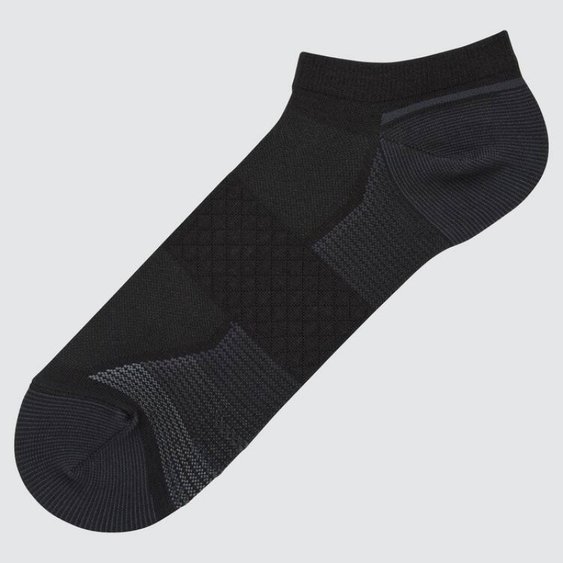 Men\'s Uniqlo Sports Short Socks Black | AGTL-03241