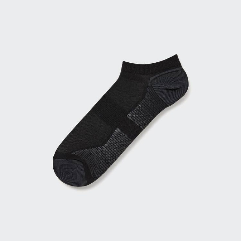 Men\'s Uniqlo Sports Short Socks Black | CXBH-57389